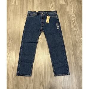 Levis 505 Jeans Men’s 42x32 Medium Wash Straight Leg Blue Denim NWT Regular